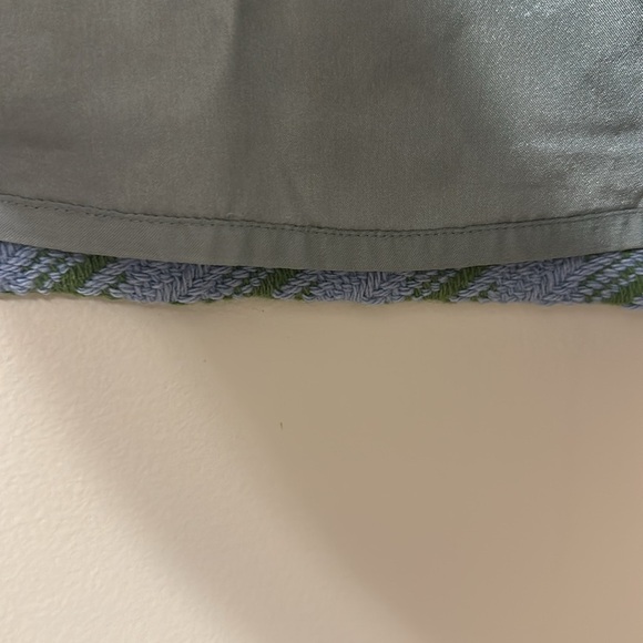 J. Crew Womens Houndstooth Mini Skirt Green & Blue Wool size 4 Preppy Academia - Picture 4 of 9